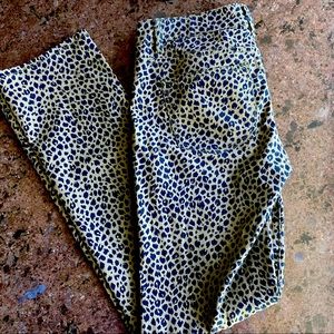 TALBOTS CHEETAH PRINT SKINNY JEANS  2